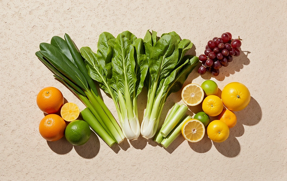 Fresh fruits and vegetables